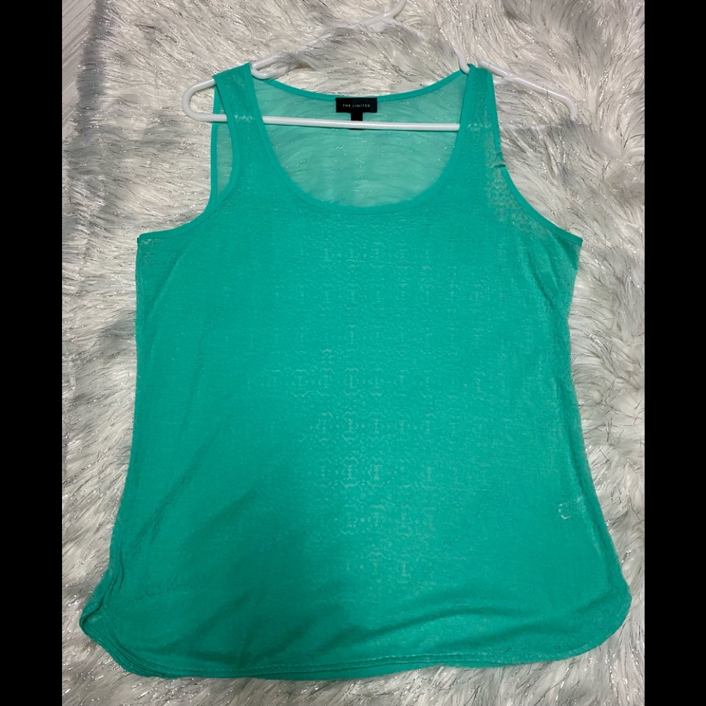The Limited sleeves sheer tank